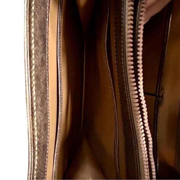 Vintage Gucci Brown Leather Top Handle Bag with Dust Bag – Made in Italy - Picture 15 of 16